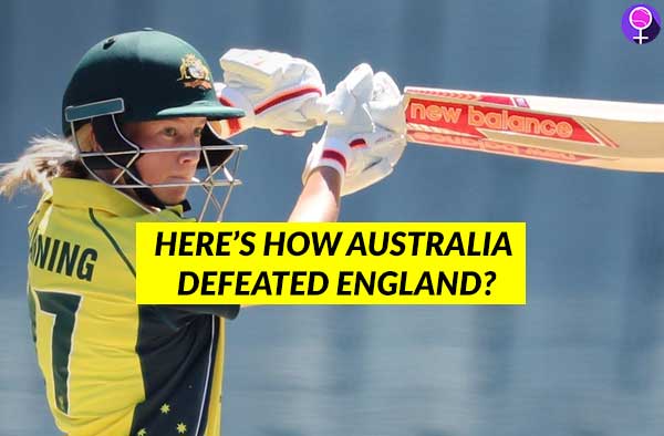 Lanning and Perry powers Australia to a 8 wicket win against England Women