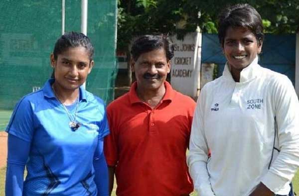 Arundhati Reddy with Mithali Raj