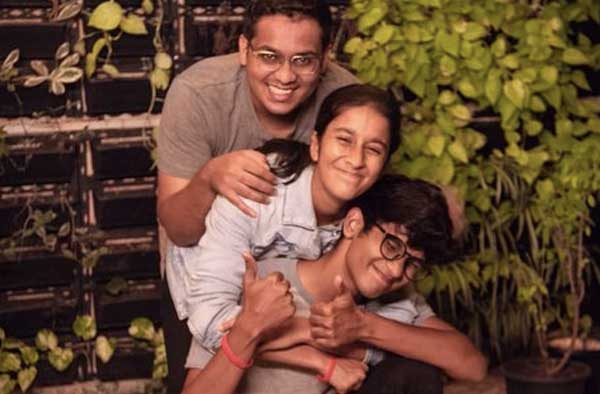 Jemimah Rodriges with Brothers Enoch and Eli