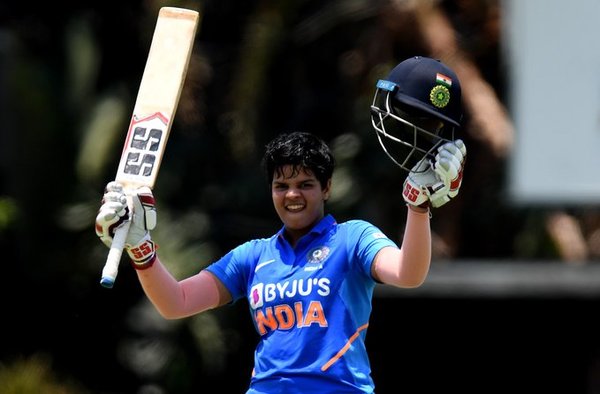 Shafali Verma v Australia A (@ICC)