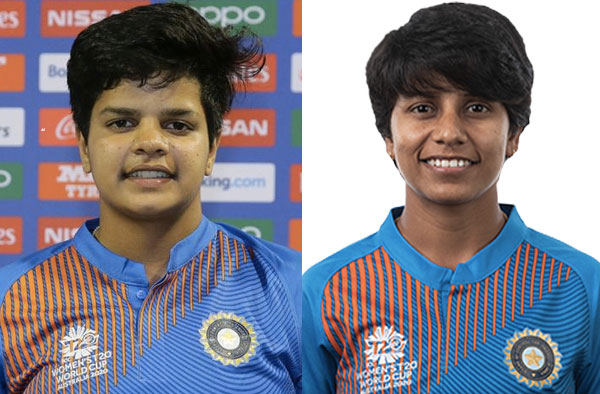 Shafali Verma and Poonam Yadav. Pic Credits: BCCI