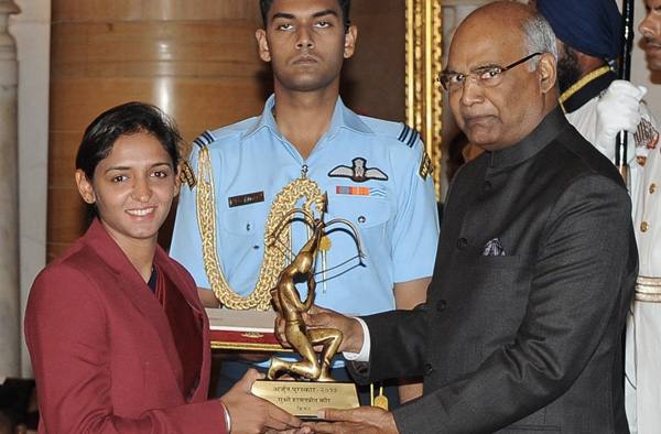 Harmanpreet kaur - Arjuna Awardee (Year 2017)