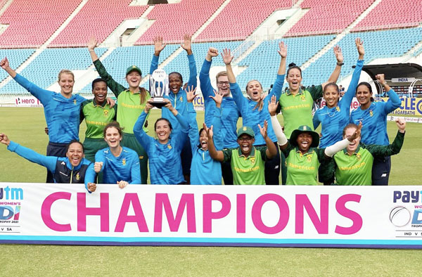 South Africa Women's Cricket Team defeat India 4-1 in ODI Series. PC: Twitter
