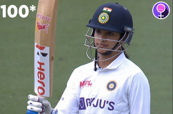 Maiden Test Century for Smriti Mandhana