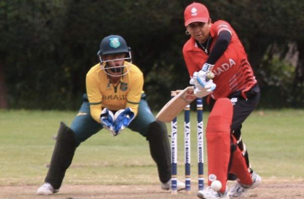 Sonali Vig Batting for Canada Women's Cricket Team