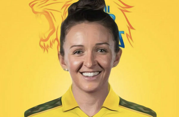 Kate Cross is a die-hard CSK Fan. PC: Twitter