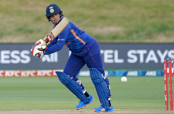 Richa Ghosh smashes 26 Ball Fifty against New Zealand. PC: BCCIWomen / Twitter