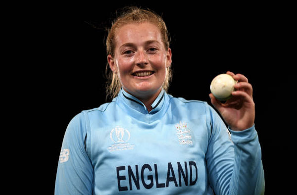 Sophie Ecclestone Creates History in Semi-Finals against South Africa. PC: ICC/Getty