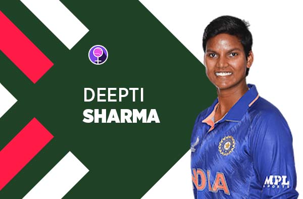 Player Profile of Deepti Sharma in Women's Cricket World Cup 2022. PC: jeetwin18.com