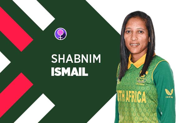 Player Profile of Shabnim Ismail in Women's Cricket World Cup 2022. PC: jeetwin18.com
