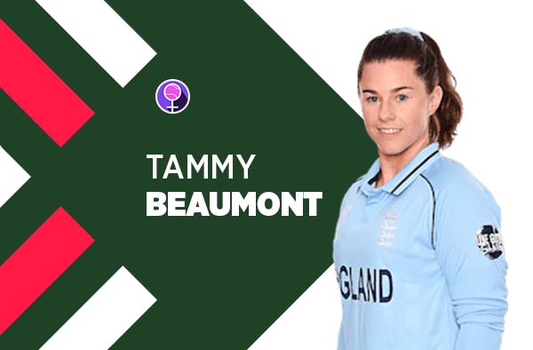 Player Profile of Tammy Beaumont in Women's Cricket World Cup 2022. PC: jeetwin18.com