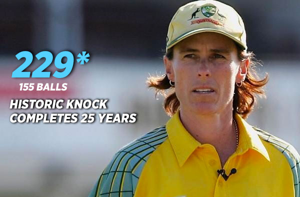 Celebrating 25 years of Belinda Clark’s historic Double Century knock