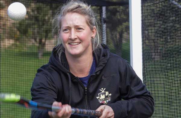 Sophie Devine playing Hockey. PC: KEVIN STENT/FAIRFAX NZ