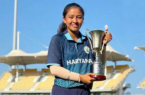 Amandeep Kaur for Mumbai Indians in WPL 2024. PC: Mumbai Indians / Instagram