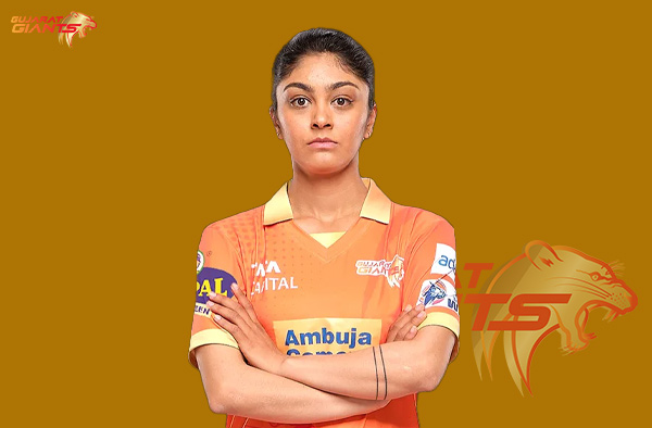 Harleen Deol for Gujarat Giants in WPL. PC: Female Cricket