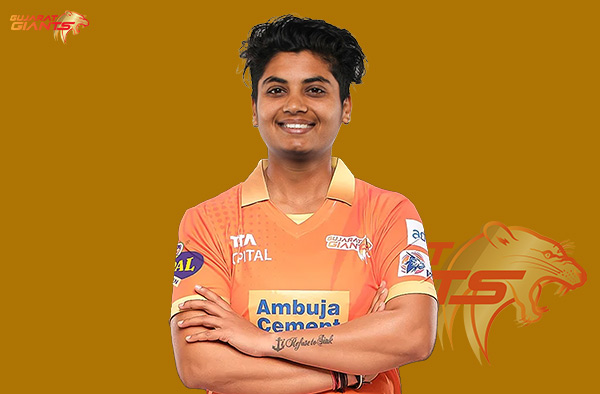 Meghna Singh for Gujarat Giants in WPL. PC: Female Cricket