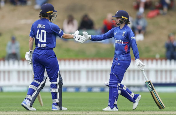 Amy Jones and Charlie Dean's 130 Runs partnership guides England to a dramatic win in ODI opener