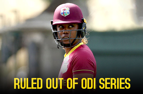 Hayley Matthews ruled out of ODI series against Sri Lanka due to illness