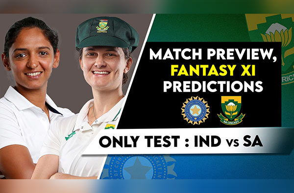 One-Off Test India vs South Africa