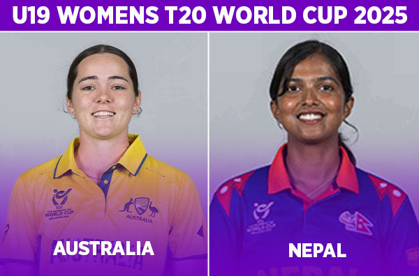 Match 20: Australia Women U19 vs Nepal Women U19 | Squads | Players to Watch | Fantasy Playing XI | Live Streaming | Pitch Report