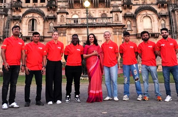 See Pictures: Gujarat Giants stars meet Maharani of Vadodara Radhikaraje Gaekwad ahead of WPL home debut