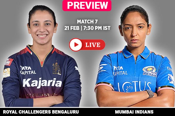 Match 7: Royal Challengers Bengaluru vs Mumbai Indians | Squads | Players to Watch | Fantasy Playing XI | Live Streaming | Pitch Report