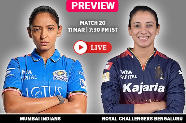 Match 20: Mumbai Indians Women vs Royal Challengers Bengaluru Women | Squads | Players to Watch | Fantasy Playing XI | Live Streaming | Pitch Report