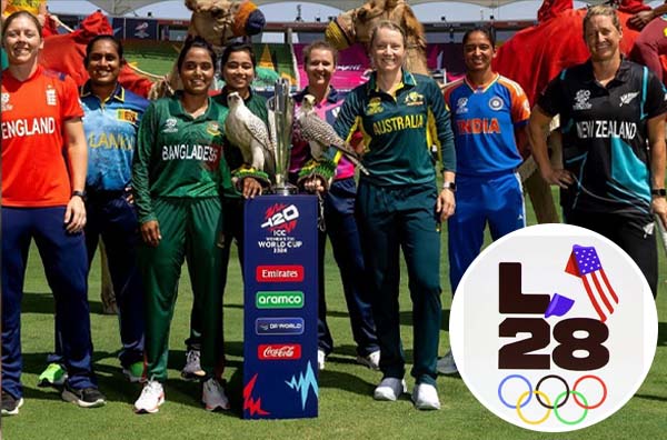 How many Cricket Teams will participate in Los Angeles 2028 Olympics?