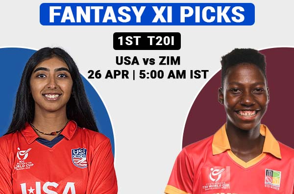 1st T20I: Fantasy XI Prediction for United States of America Women vs Zimbabwe Women