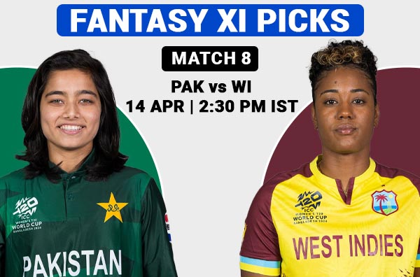 Match 8: Fantasy XI Prediction for Pakistan Women vs West Indies Women