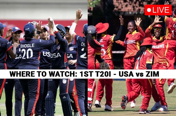 Where to Watch — United States of America Women vs Zimbabwe Women, 1st T20I? Live Streaming Details