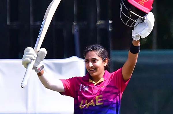 Esha Oza’s record fourth T20I century overshadowed by UAE Women’s retire-out tactic