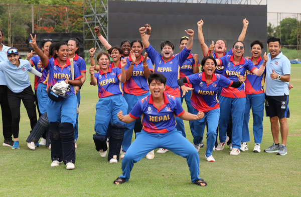 Nepal Women’s Cricket Creates History: Qualifies for World Cup Global Qualifiers for the First Time. PC: CAN