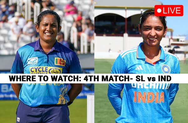 Where to Watch — Sri Lanka Women vs India Women, Match 4? Live Streaming Details