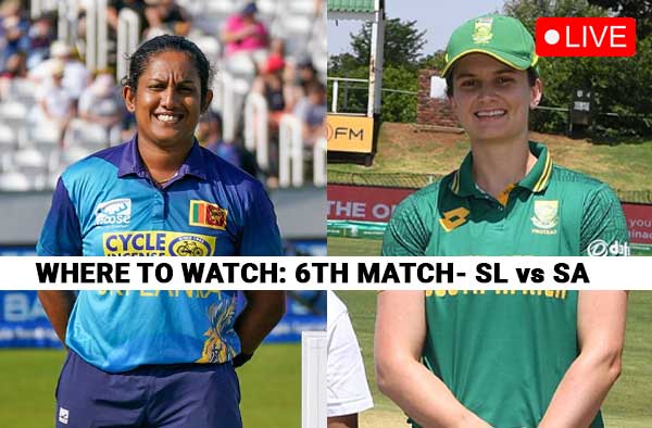 Where to Watch — Sri Lanka Women vs South Africa Women, Match 6 | Live Streaming & Broadcast Details