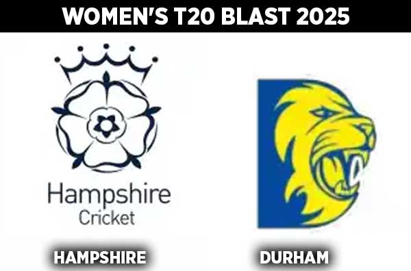 Match 13: Hampshire Women vs Durham Women | Squads | Players to Watch | Fantasy Playing XI | Live Streaming | Pitch Report