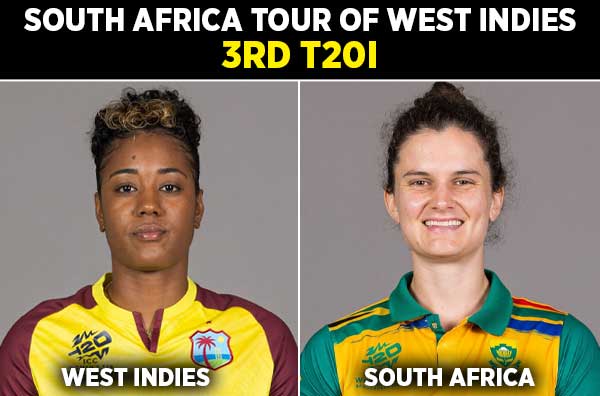 3rd T20I: West Indies Women vs South Africa Women | Squads | Players to Watch | Fantasy Playing XI | Live Streaming | Pitch Report