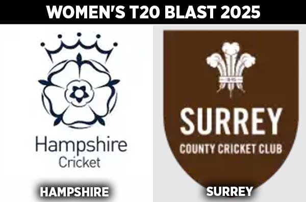 Match 26: Hampshire Women vs Surrey Women | Squads | Players to Watch | Fantasy Playing XI | Live Streaming | Pitch Report